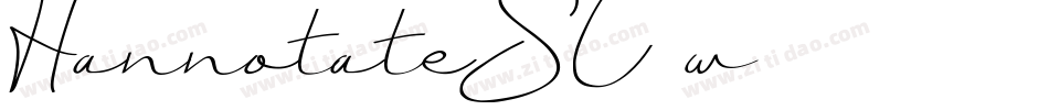 HannotateSC w7字体转换